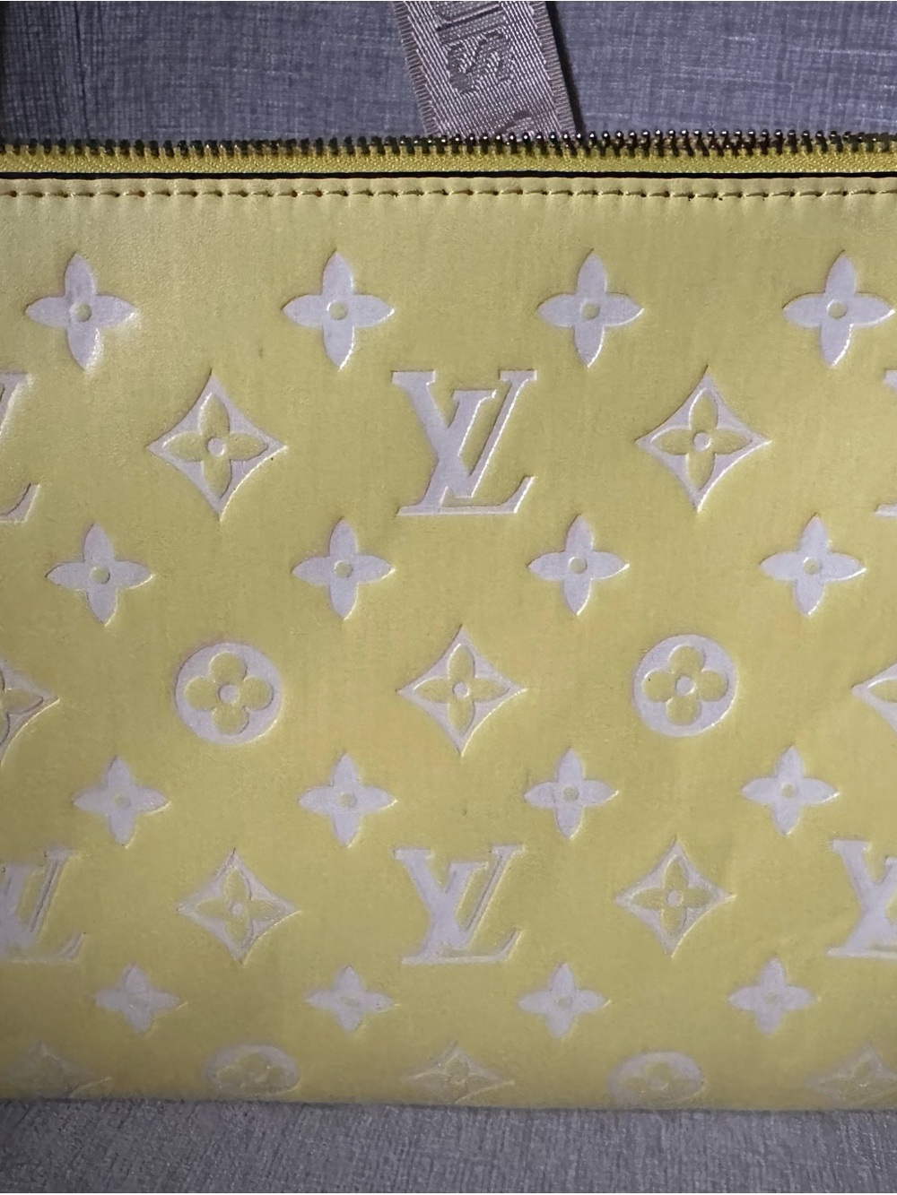 Yellow Monogram Shoulder - Crossbody with Red Trim - Picture 2 of 9